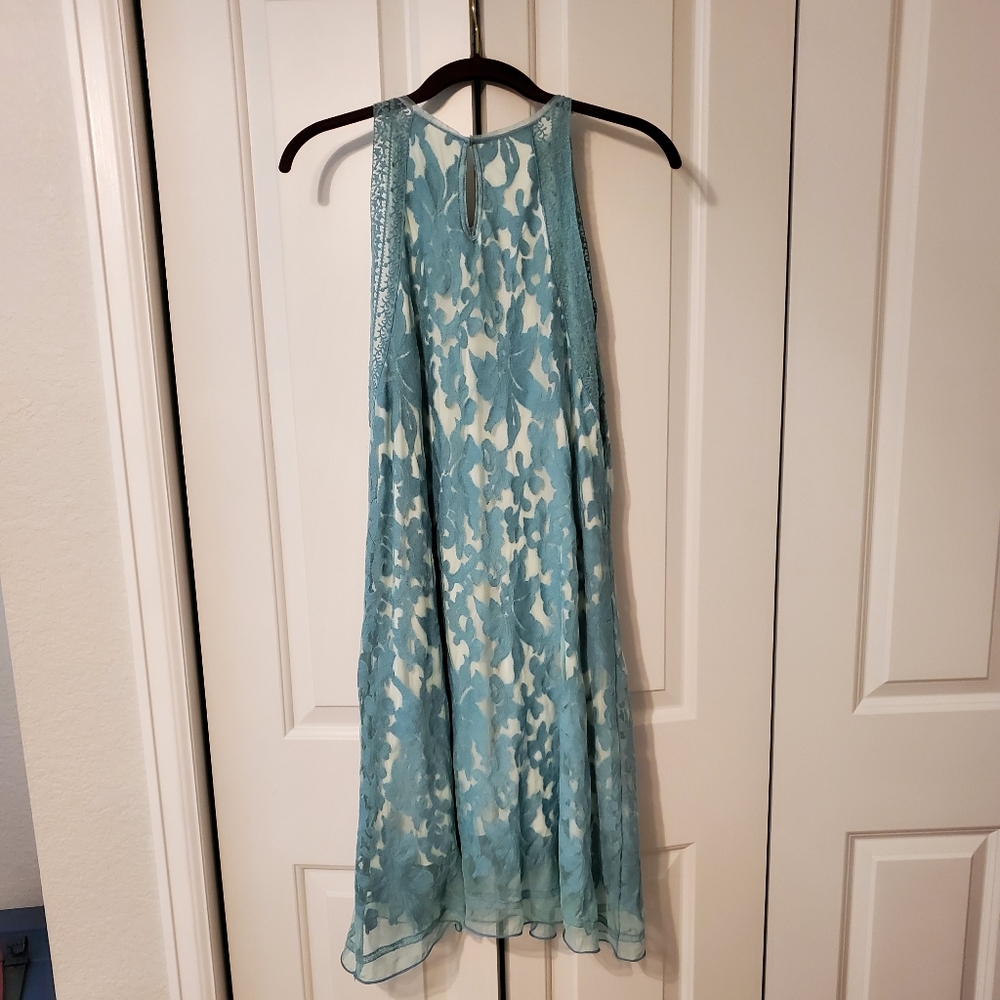 NWT Chelsea & Violet Turquoise Lace Dress - Picture 2 of 6